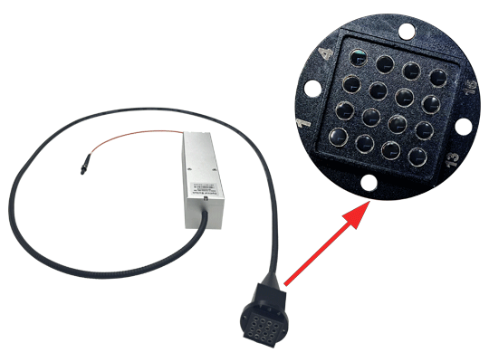 1&times;16 多模光開(kāi)關(guān)（可見(jiàn)光波段，陣列輸出） - 廣西科毅光通信