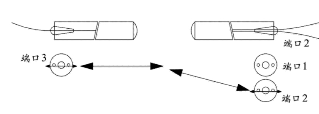 1×2機(jī)械式T型保偏光開(kāi)關(guān)第一路輸出光路走向圖  - 廣西科毅光通信