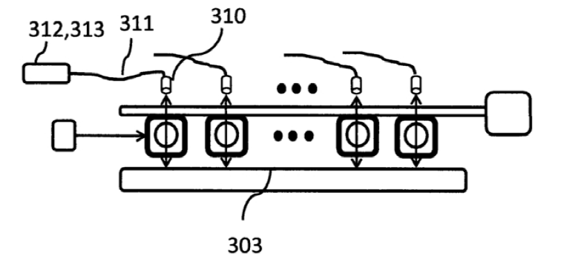 主動(dòng)對(duì)準(zhǔn)型交叉矩陣光開關(guān)結(jié)構(gòu)示意圖  - 廣西科毅光通信