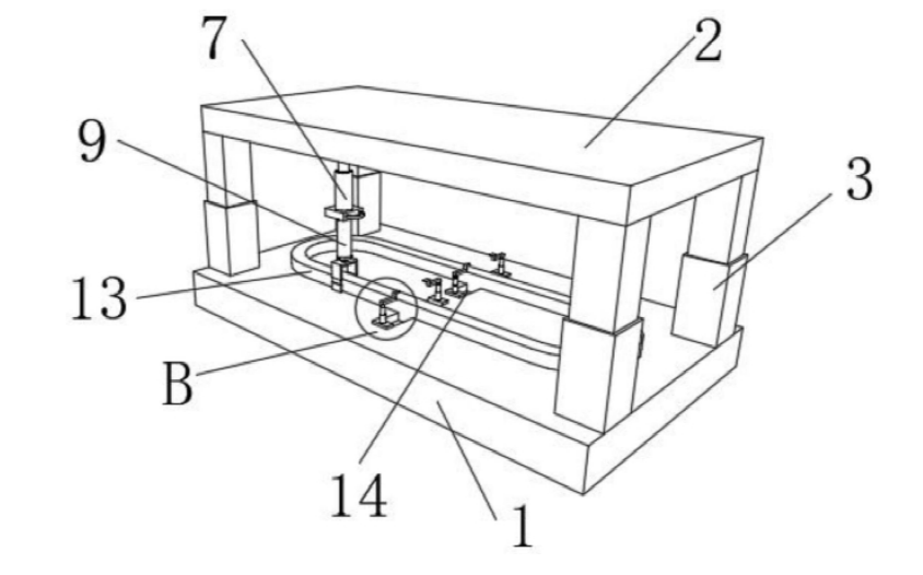 便攜式光纖跳線限位機(jī)構(gòu)（滑動(dòng)槽+卡扣）整體示意圖 - 廣西科毅光通信
