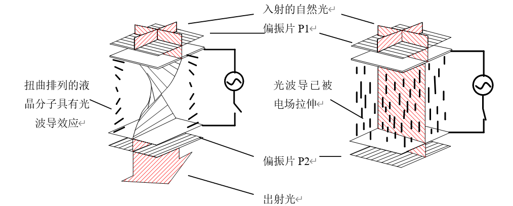 ALT標簽：液晶光開關工作原理圖-廣西科毅光通信