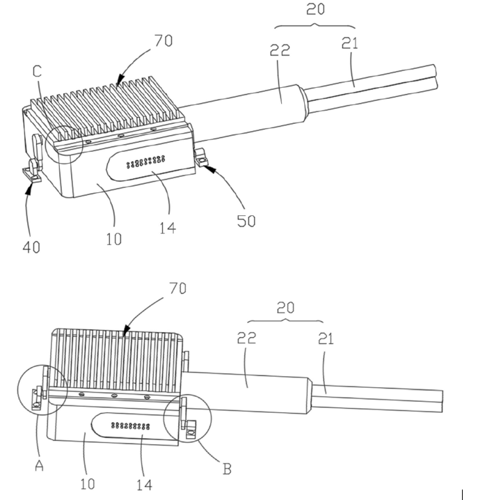 光開(kāi)關(guān)光纖組件結(jié)構(gòu)示意圖 - 廣西科毅光通信